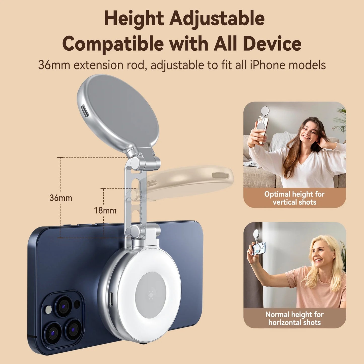 Magnishot C03 Magnetic Selfie Ring Light
