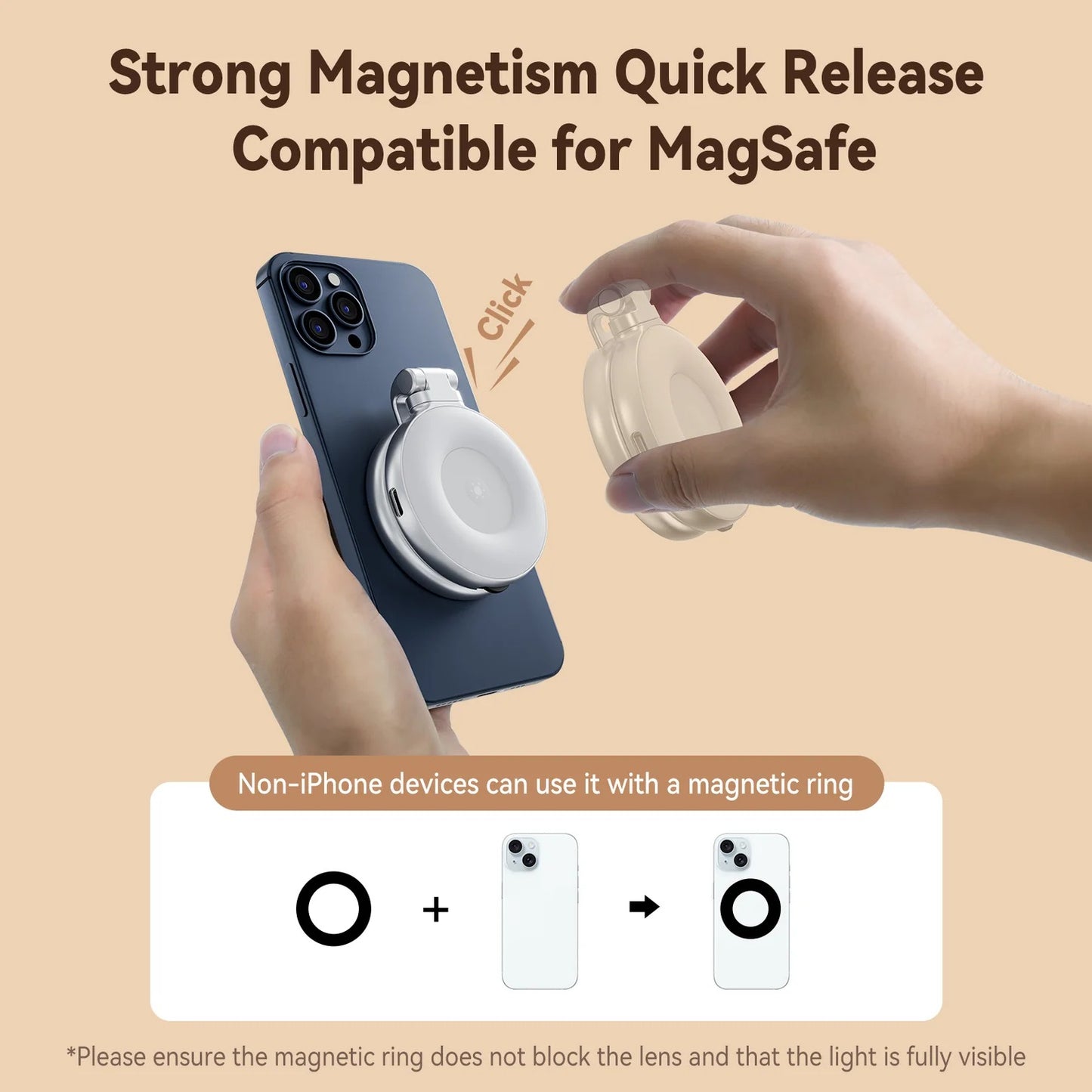 Magnishot C03 Magnetic Selfie Ring Light